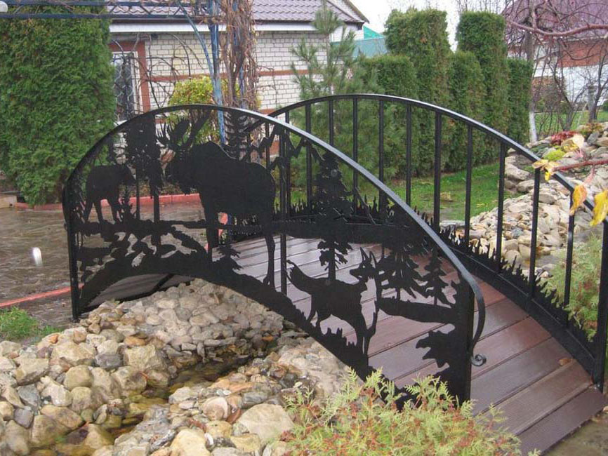 Ограждение мостовое декоративное "Леса родины"