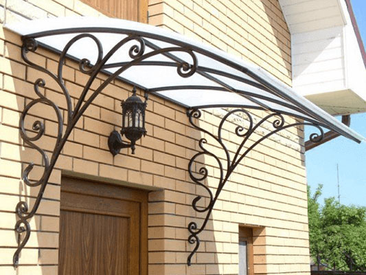 Козырёк с элементами ковки 4