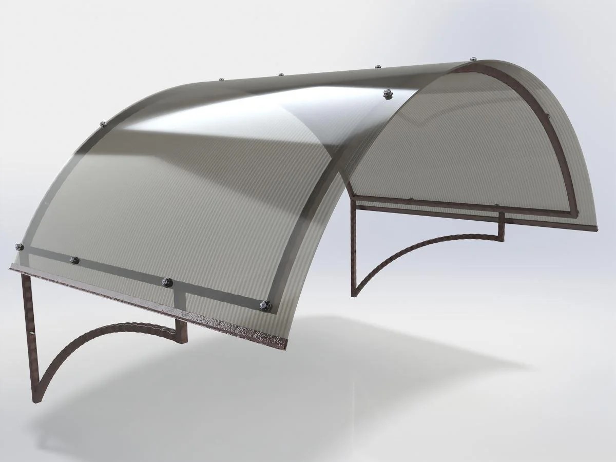 Производство козырьков нашего производства